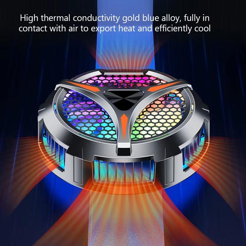 X42 Magnetic Cooling Fan for Ipad Tablet Dedicated Radiator with LED Digital Display Type C Charger Cooler for Ipad Iphone Mac