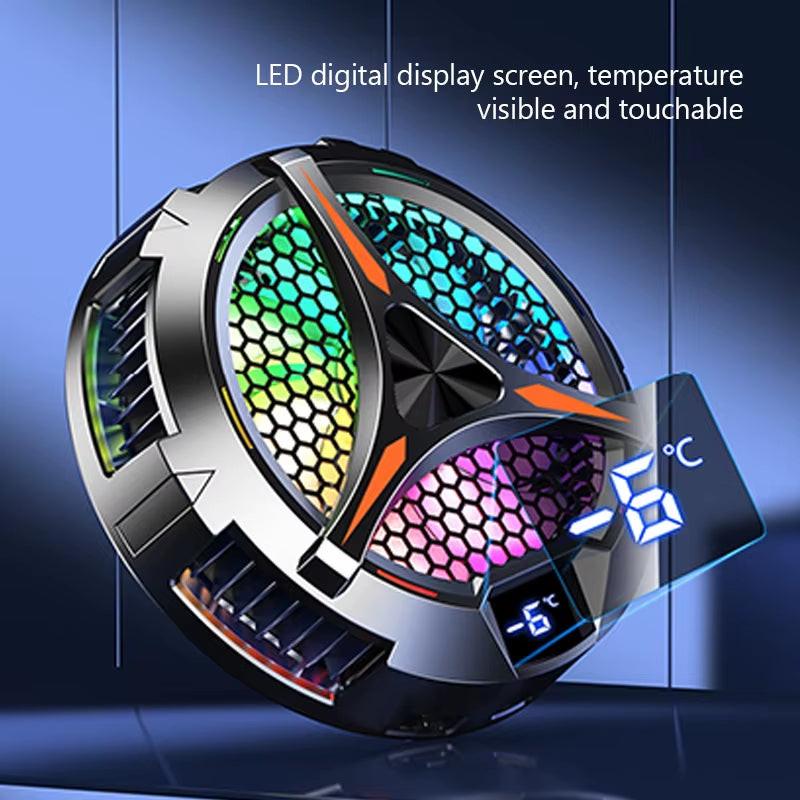 X42 Magnetic Cooling Fan for Ipad Tablet Dedicated Radiator with LED Digital Display Type C Charger Cooler for Ipad Iphone Mac