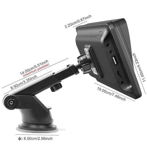 7 Inch Portable Car Video Player, 1 Set Adjustable Multifunctional Car MP5 Player with Bluetooth-Compatible & Rear View Camera, Car Electronics for Carplay Android, Car Accessories, Car Stuff