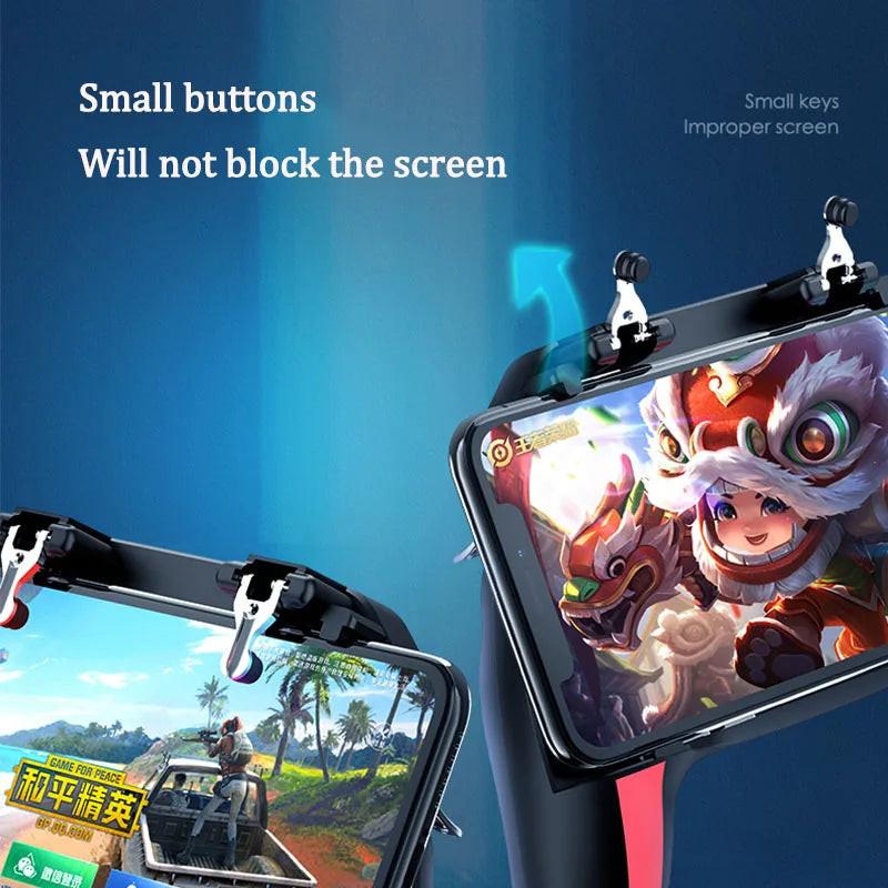PUBG Mobile Controller with Double Fan Cooling for Iphone Ios Android Phone Game Pad Free Fire with 2500Mah / 5000Mah Power Bank